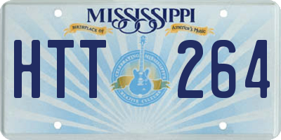 MS license plate HTT264