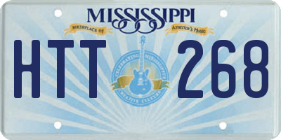 MS license plate HTT268