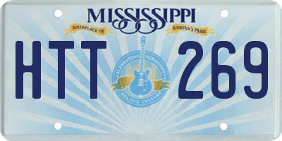 MS license plate HTT269