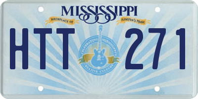 MS license plate HTT271