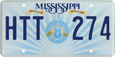 MS license plate HTT274