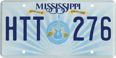 MS license plate HTT276