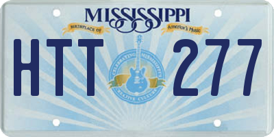 MS license plate HTT277