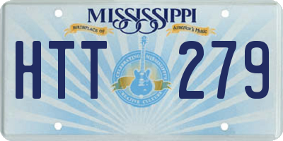 MS license plate HTT279