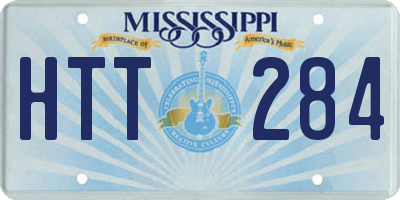 MS license plate HTT284