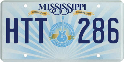MS license plate HTT286