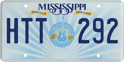 MS license plate HTT292