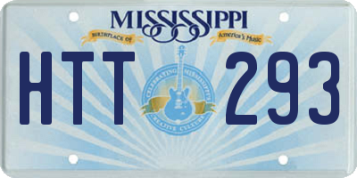 MS license plate HTT293