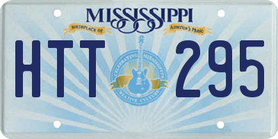 MS license plate HTT295