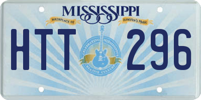 MS license plate HTT296
