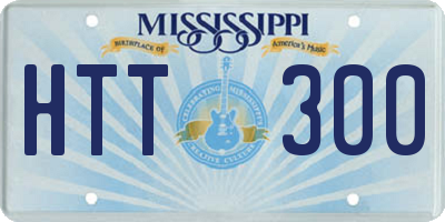 MS license plate HTT300