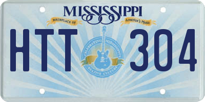 MS license plate HTT304