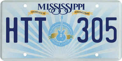 MS license plate HTT305