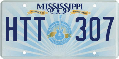 MS license plate HTT307