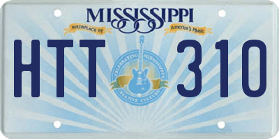 MS license plate HTT310