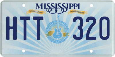 MS license plate HTT320