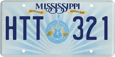 MS license plate HTT321