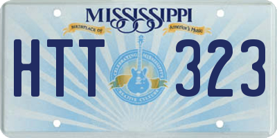 MS license plate HTT323