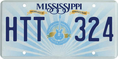 MS license plate HTT324