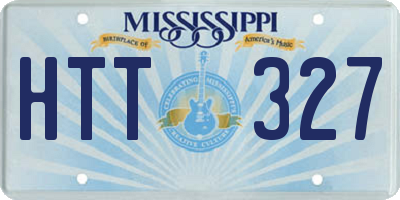 MS license plate HTT327