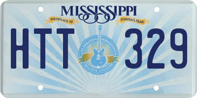 MS license plate HTT329