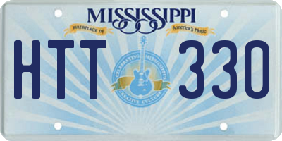 MS license plate HTT330