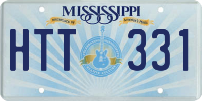 MS license plate HTT331