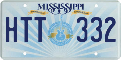 MS license plate HTT332