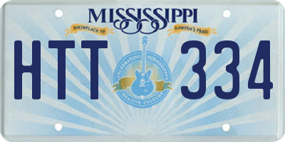 MS license plate HTT334