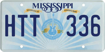 MS license plate HTT336