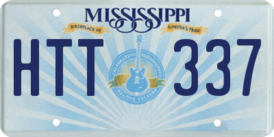MS license plate HTT337