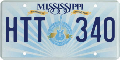 MS license plate HTT340