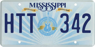 MS license plate HTT342