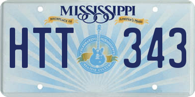 MS license plate HTT343