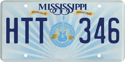 MS license plate HTT346