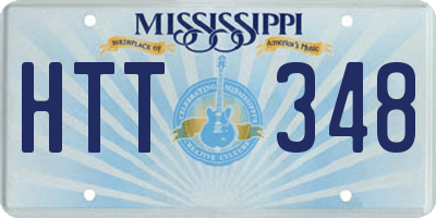 MS license plate HTT348