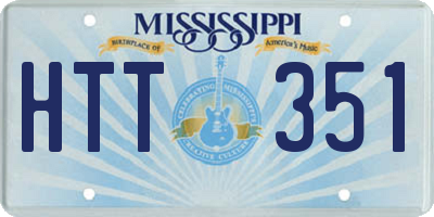 MS license plate HTT351