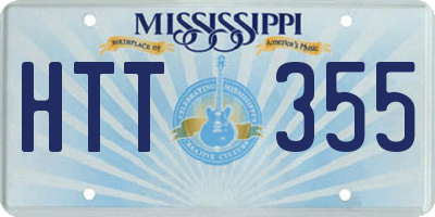 MS license plate HTT355