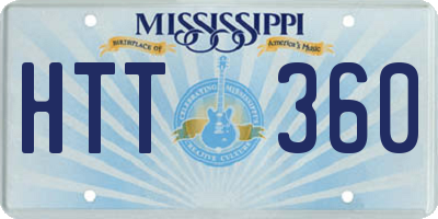 MS license plate HTT360