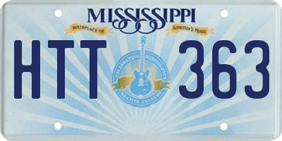 MS license plate HTT363