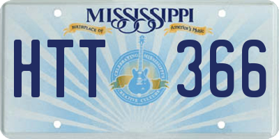 MS license plate HTT366