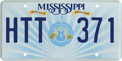 MS license plate HTT371