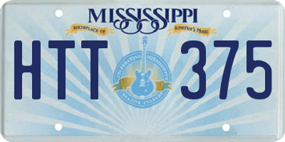 MS license plate HTT375