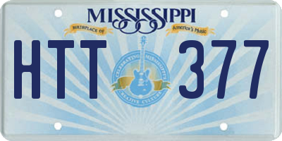 MS license plate HTT377