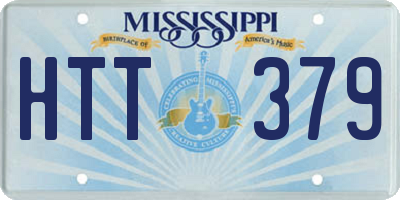MS license plate HTT379