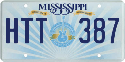 MS license plate HTT387