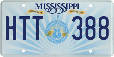 MS license plate HTT388
