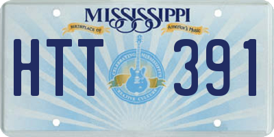 MS license plate HTT391
