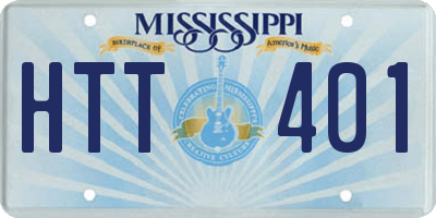 MS license plate HTT401