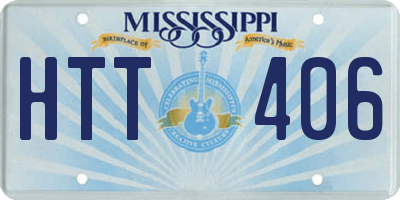 MS license plate HTT406